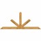 Ekena Millwork Saratoga Rough Sawn Timber Gable Bracket, Western Red Cedar, 108"W x 45"H x 2"D x 6"F, 10/12 Pitch GBW108X45X0206SAR00RWR - alternate 1